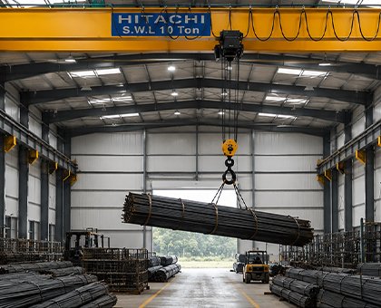 Cranes and Hoists for Iron Workshops, Plastic Factories, and Steel Plants
