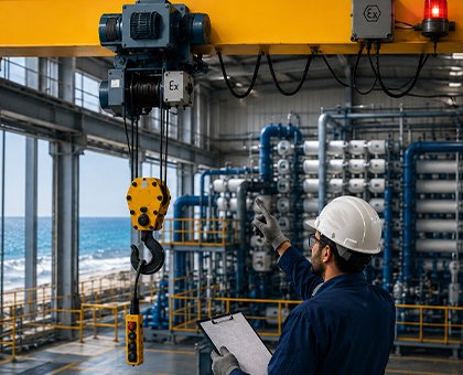 Safety Standards in Cranes for Desalination Plants and Explosion-Proof Applications